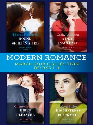 cover image of Modern Romance Collection, March 2018 Books 1--4